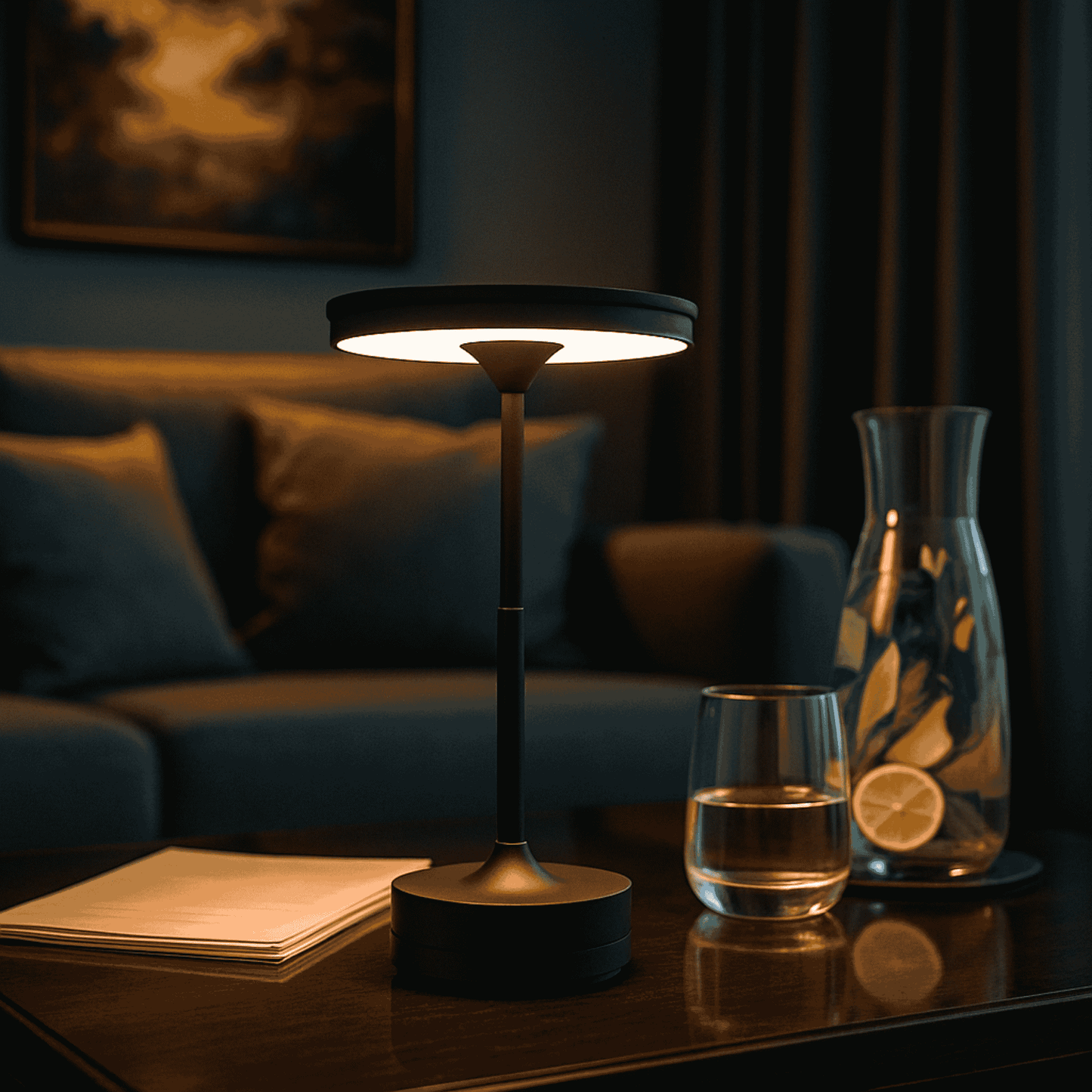 Minimalistisk bordslampa för kvällsservering – Serela