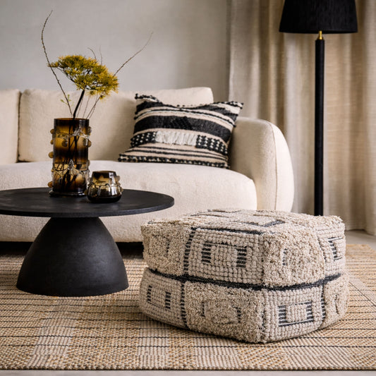 Handgjord Sittpuff i Ull & Bomull | MINNA