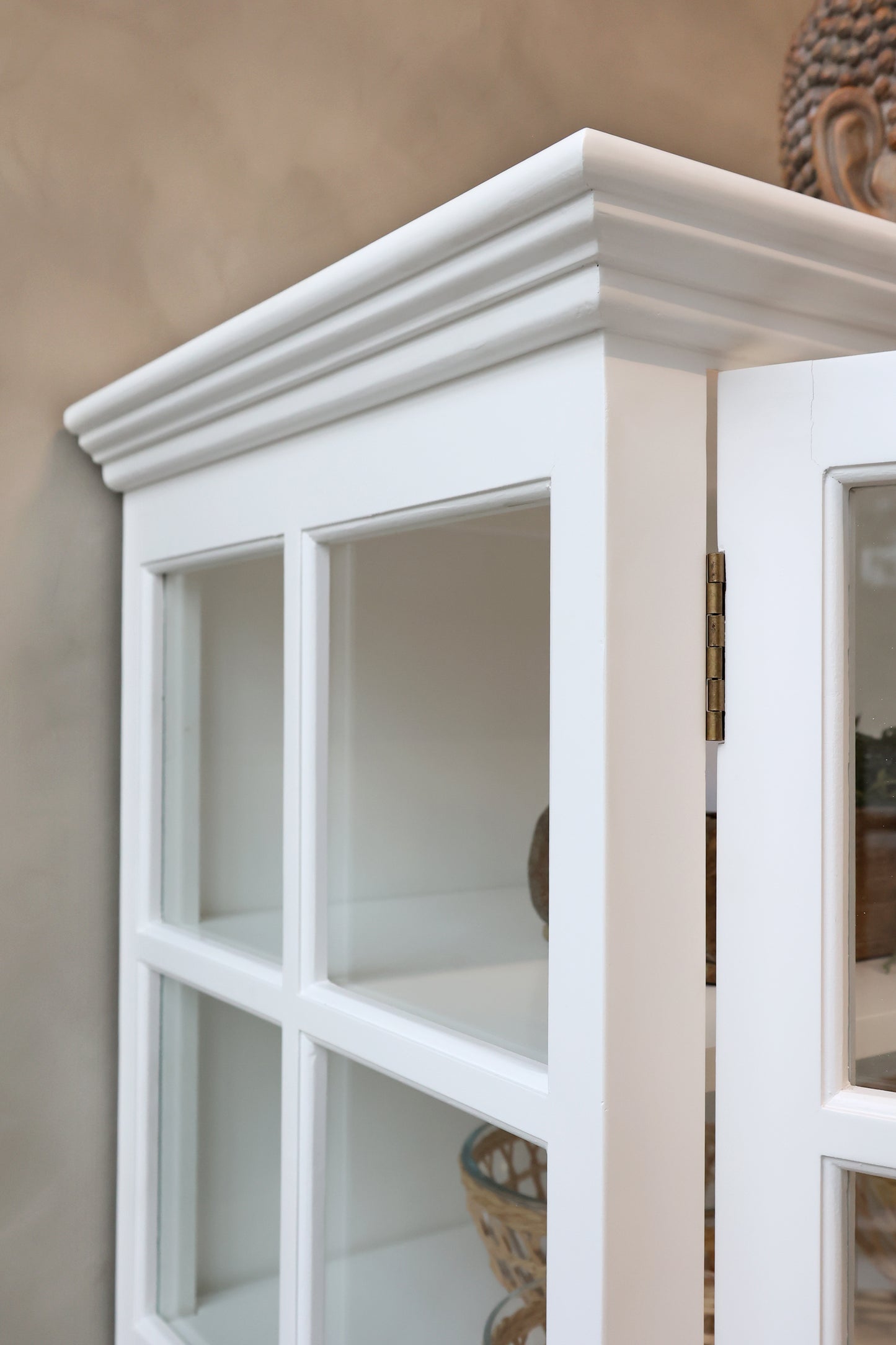 Marseille Vitrinskåp – 4 Dörrar & Hyllor (Chic Antique)