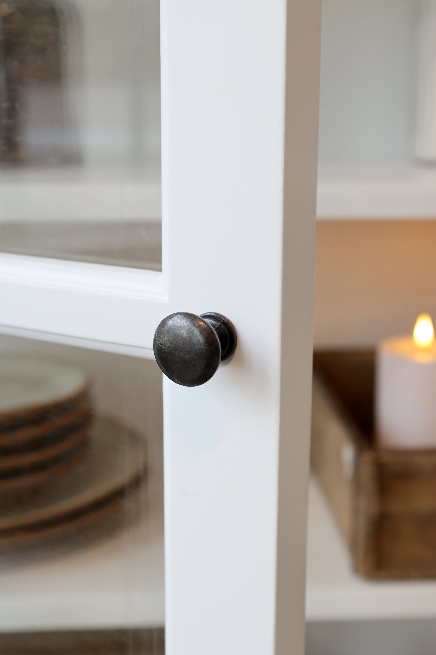 Marseille Vitrinskåp – 4 Dörrar & Hyllor (Chic Antique)