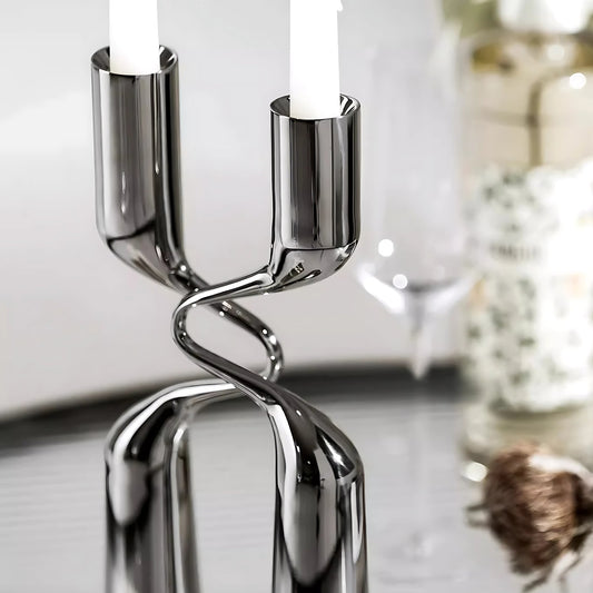 Exklusiv specialdesignad silverljusstake – Silvéra