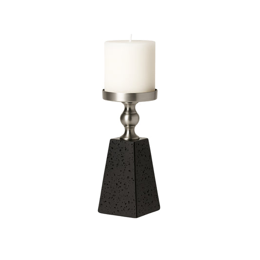 Ljusstake marmor (blockljus) – 19,5 cm