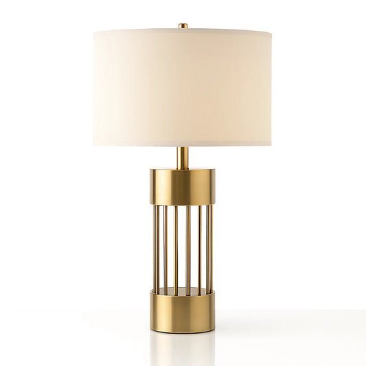 Bordslampa i koppar med Guldtonad finish – Velora