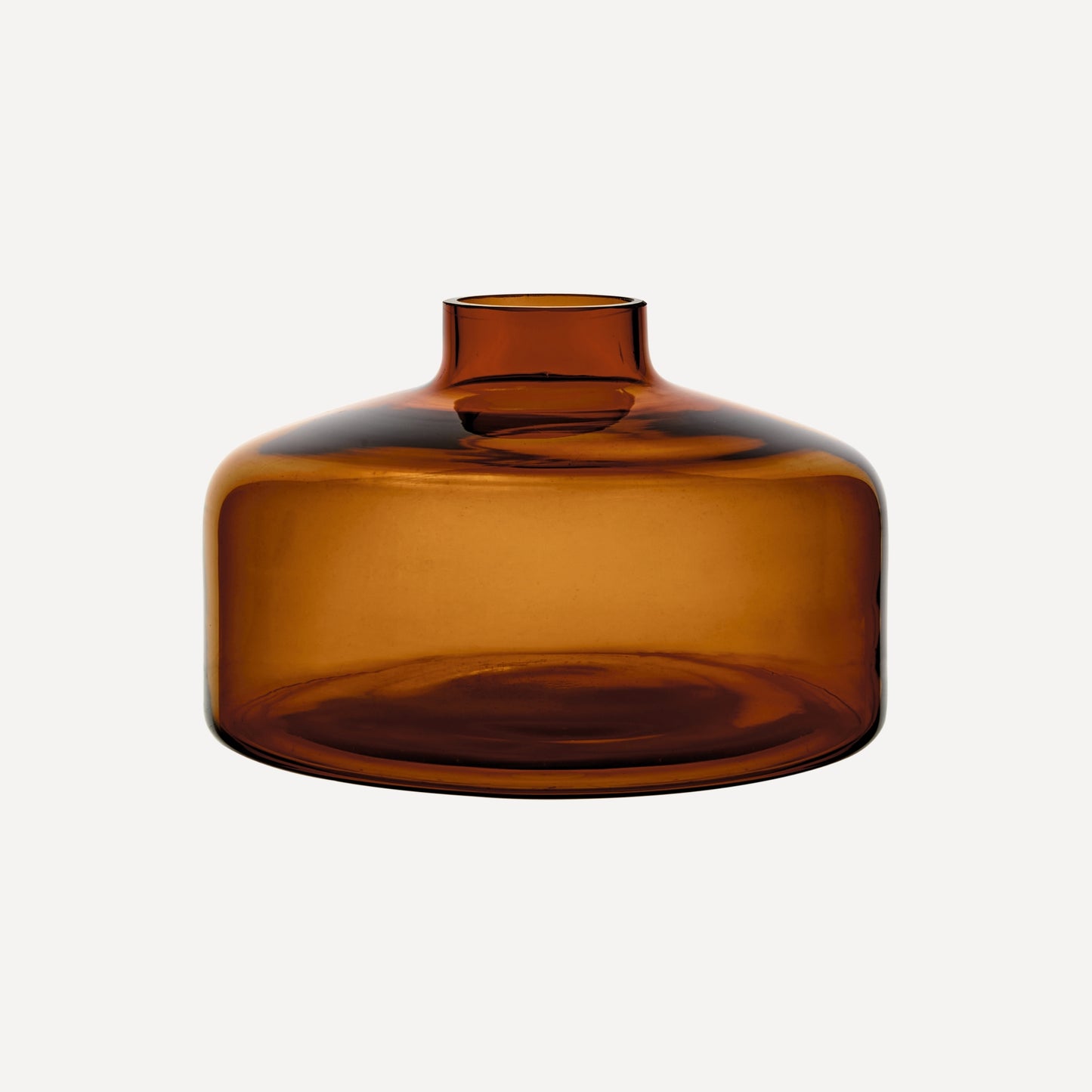 Glasvas i Bärnsten – Exklusiv Dekorativ Vas | AMBRA