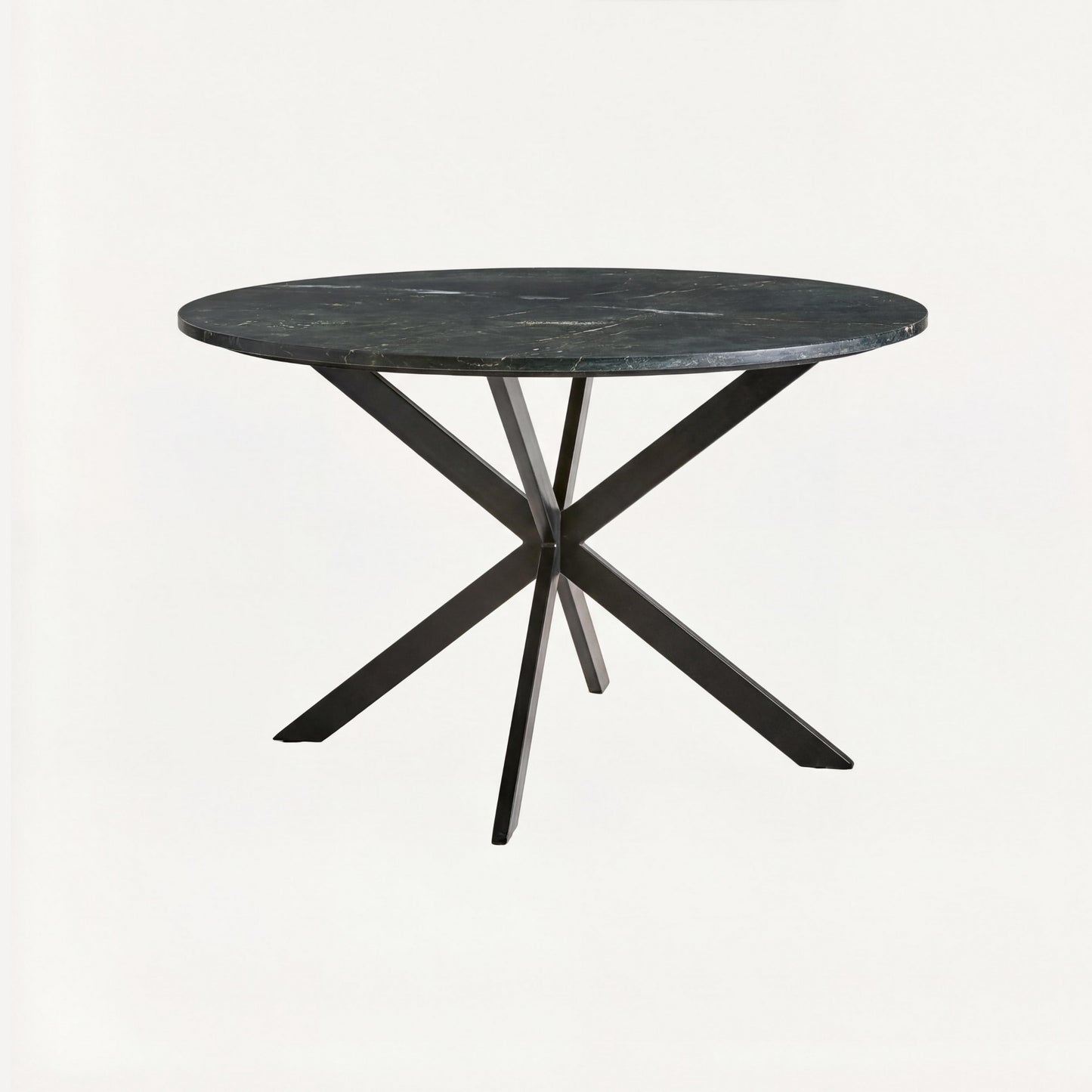 MILAN – matbord i svart marmor med gedigen konstruktion