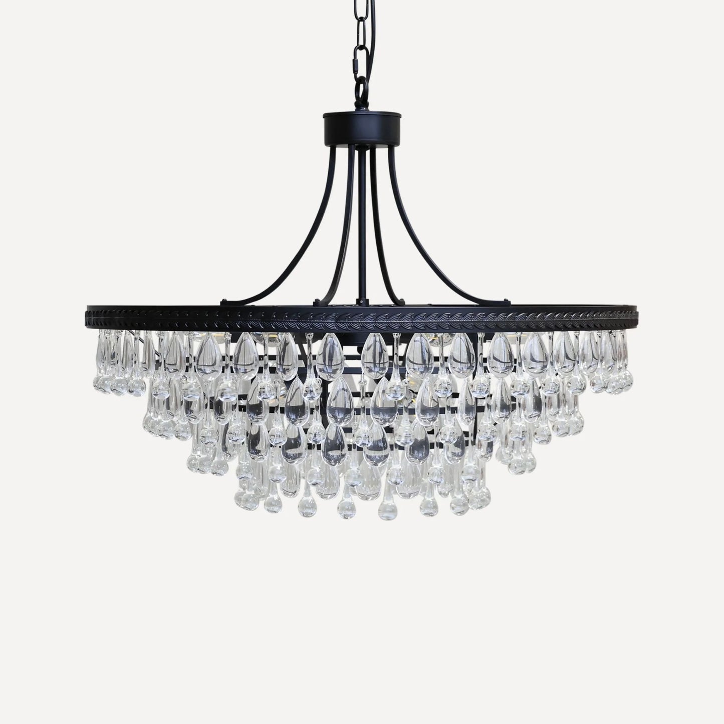 Ljuskrona med Droppformade Glasprismor | Versailles