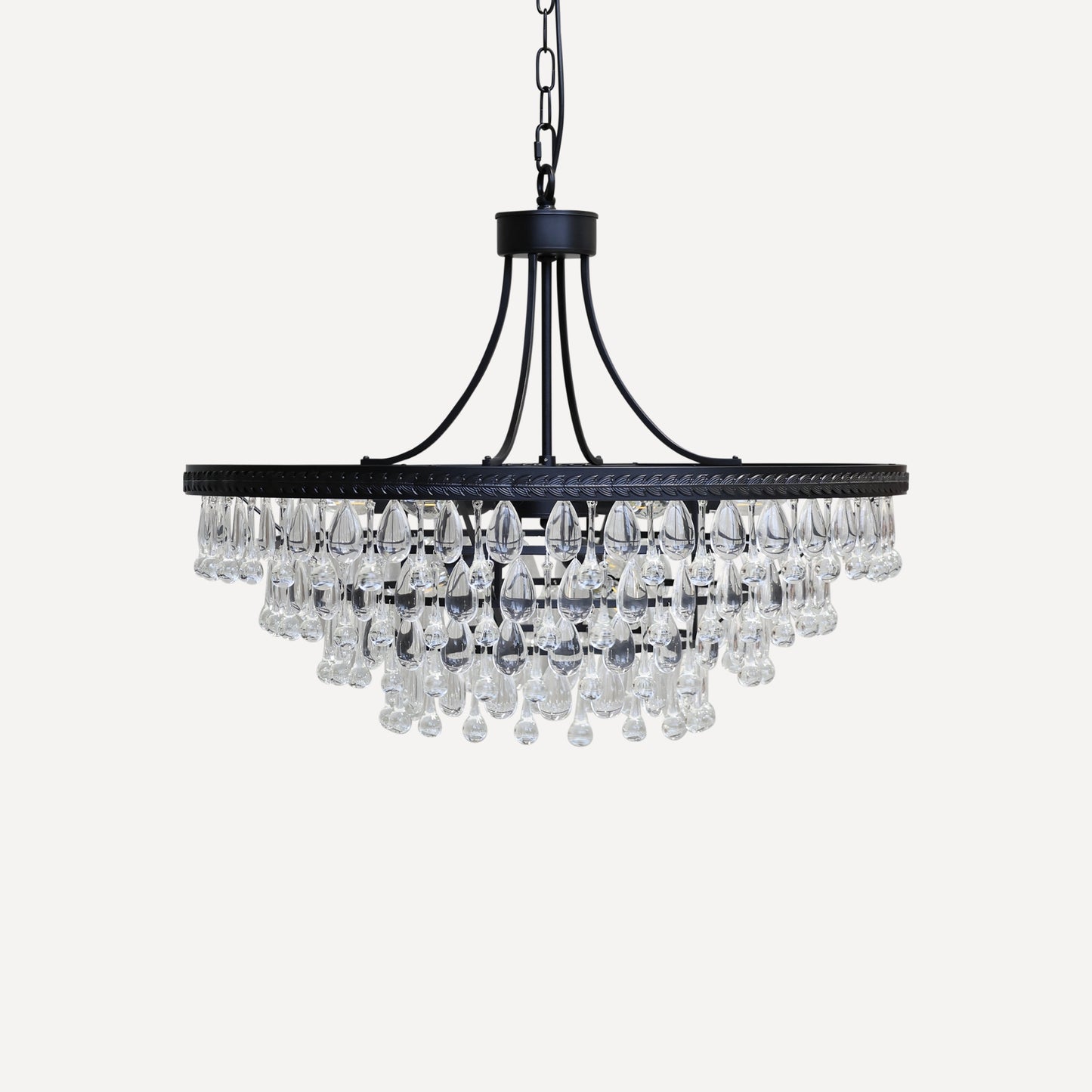 Ljuskrona med Droppformade Glasprismor | Versailles