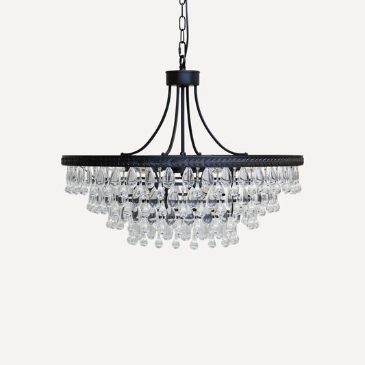 Ljuskrona med Droppformade Glasprismor | Versailles