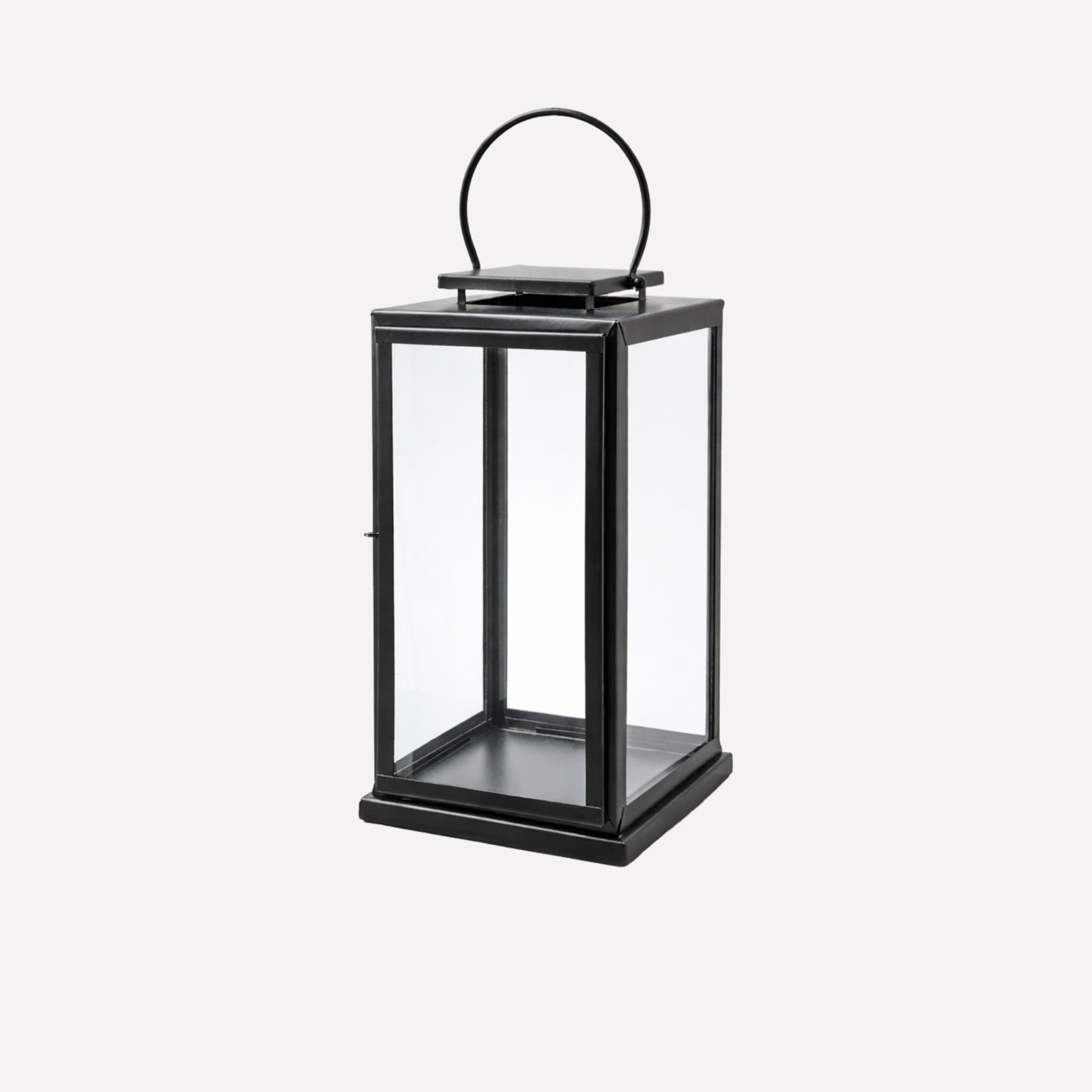 Stor Lykta i Svart Metall 70 cm  | Clinton