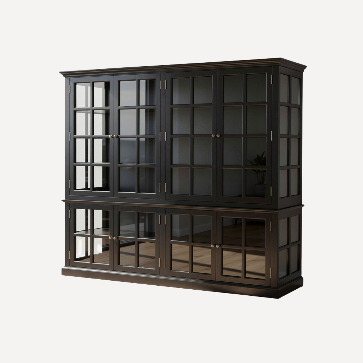 Marseille Vitrinskåp – 8 Dörrar & Hyllor (Chic Antique)