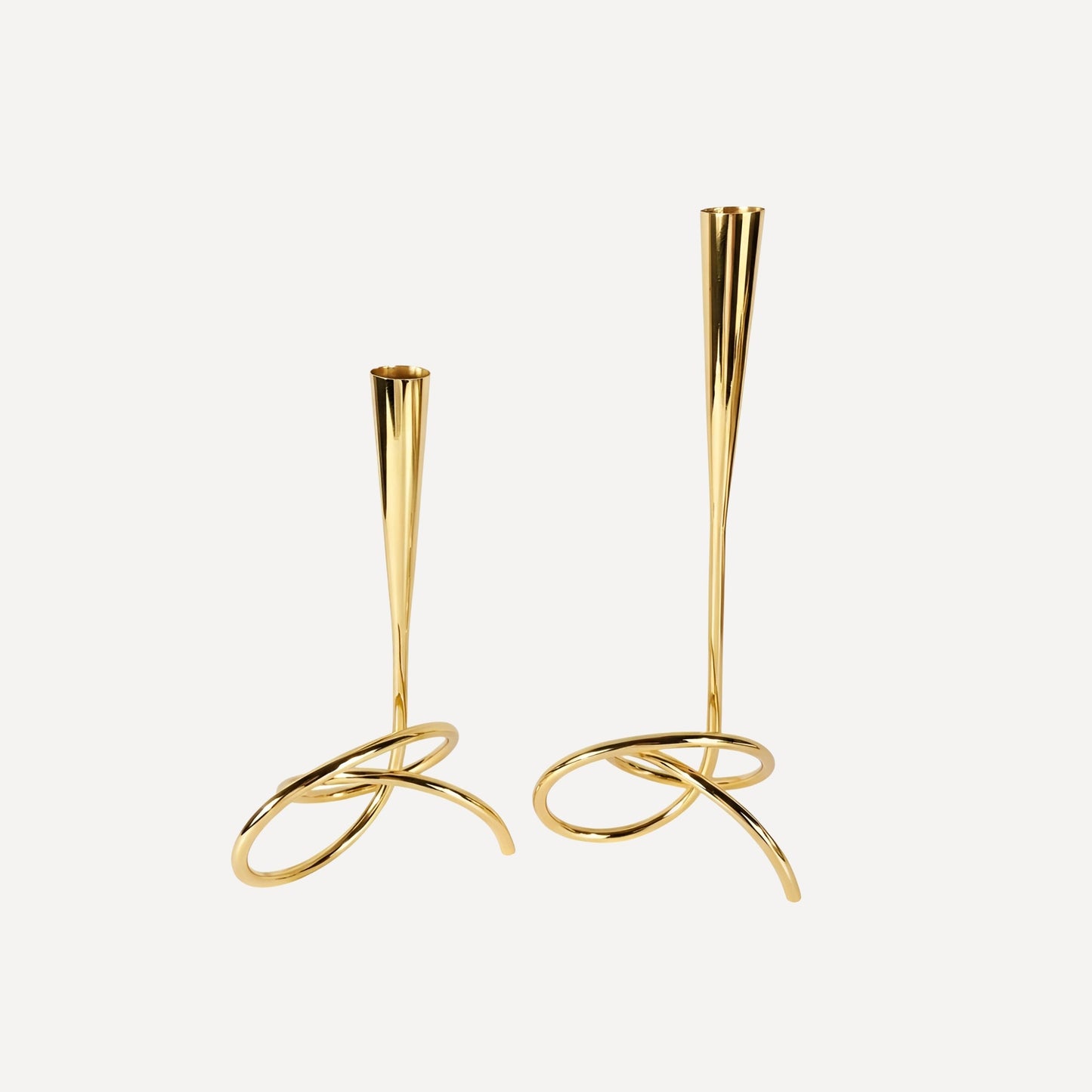 Premium Ljusstakar i guldfinish – set om 2