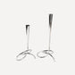 Designljusstake silver finish - 2 pack