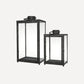 Chic Antique – Lanternor i Järn & Glas, Set om 2 (Vintage Svart)