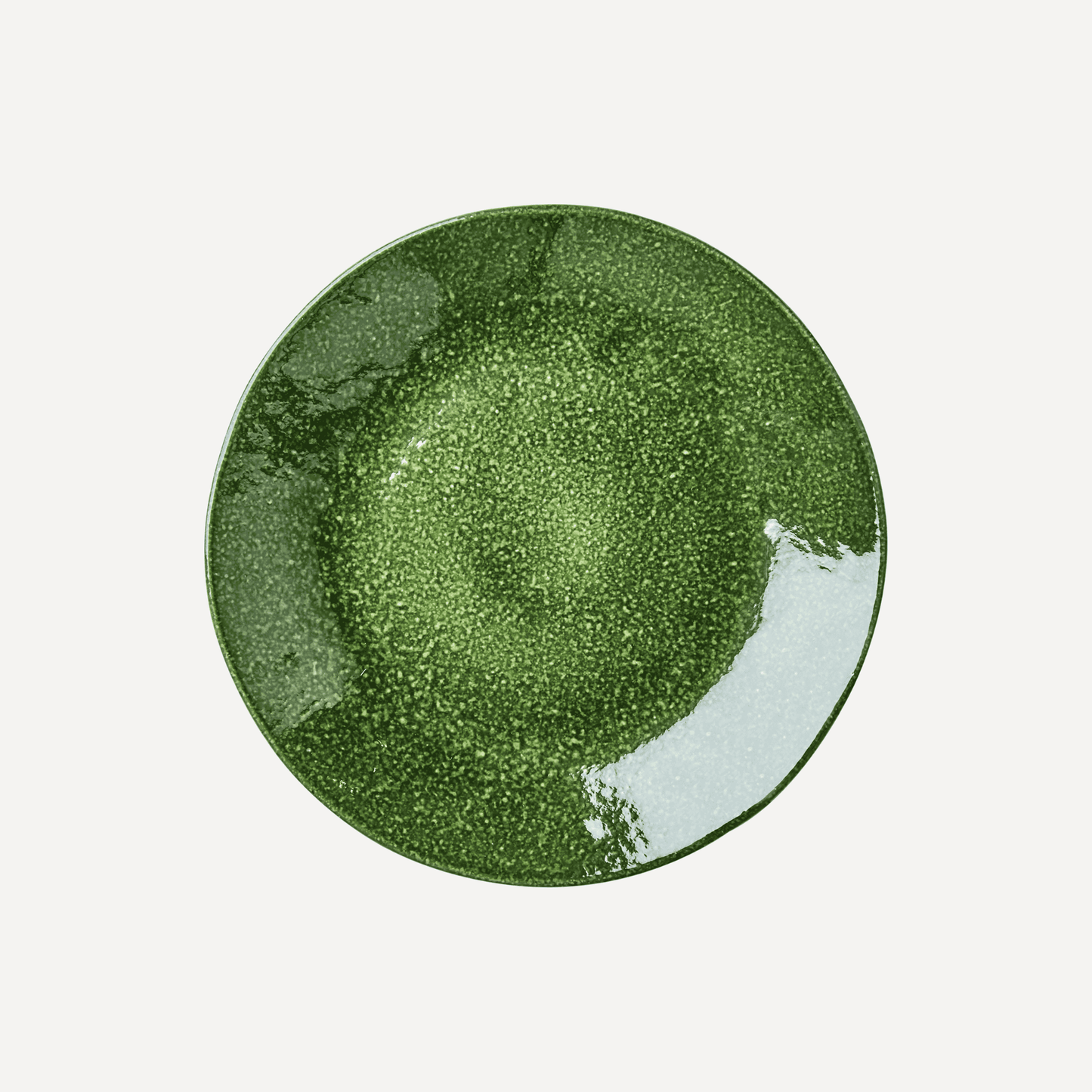 Tallrik i Stengods – Grön | ANNABELLE