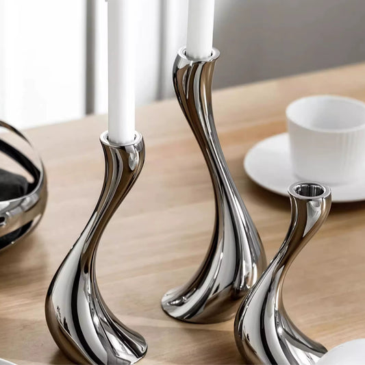 Nordisk Ljusstake 16cm i Silverdesign