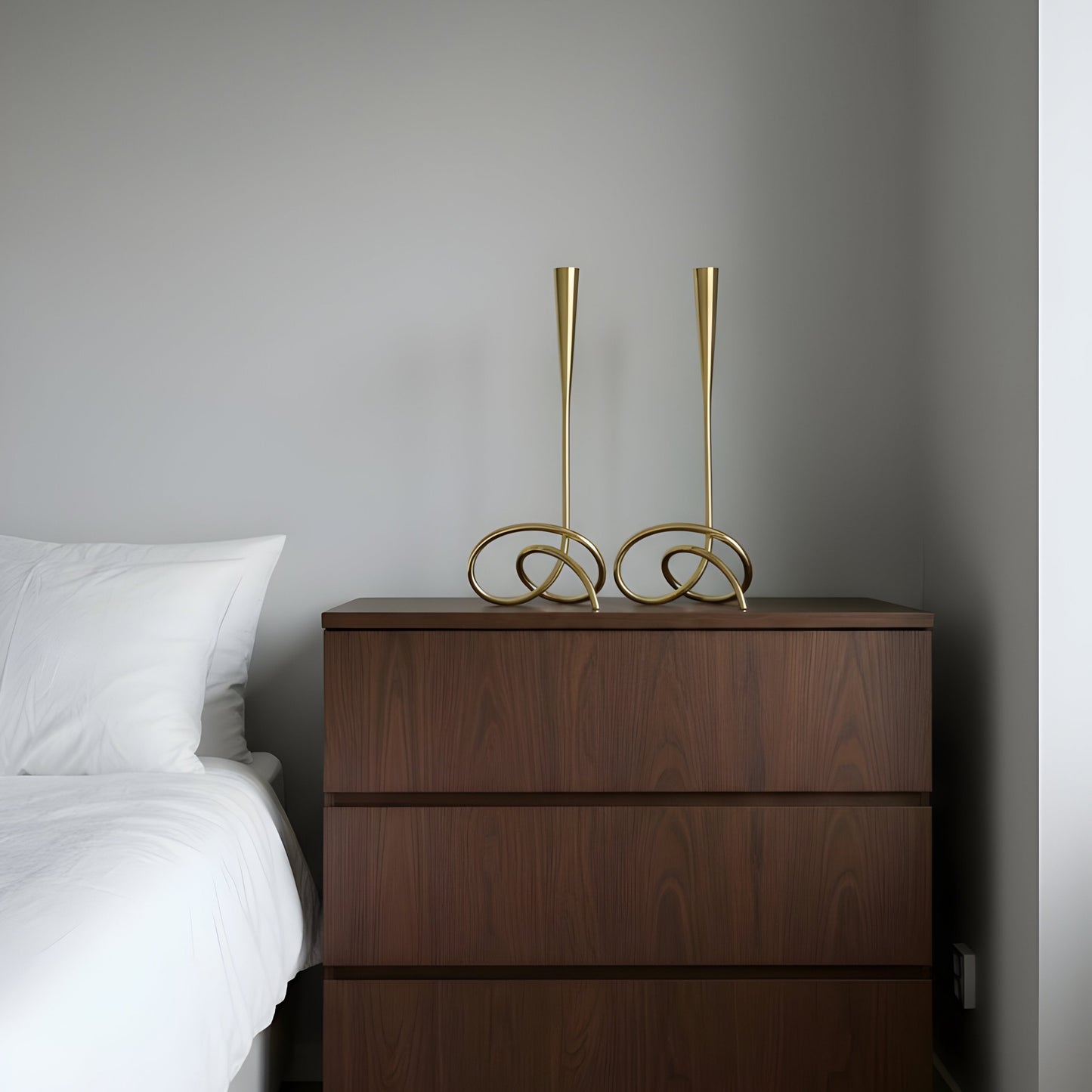 Premium Ljusstakar i guldfinish – set om 2