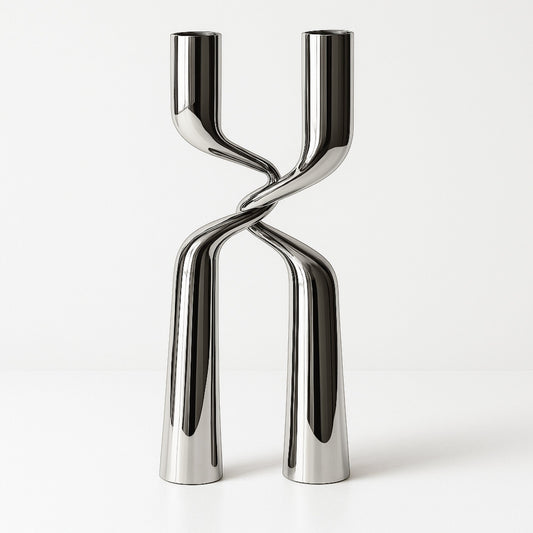 Exklusiv specialdesignad silverljusstake i tungmetall – Silvéra