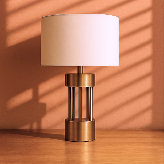Exklusiv Bordslampa i Koppar & Guld – Velora